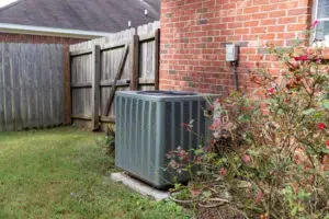 High efficiency modern AC-heater unit, energy save solution on backyard